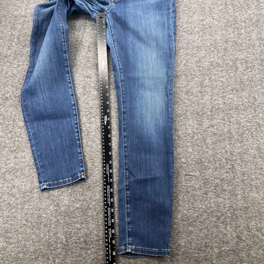 Madewell Curvy High-Rise Skinny Jeans Blue Tencel Blend Size 26 Ankle Boho Chic